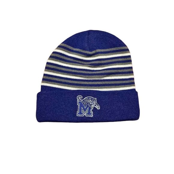 Memphis Tigers Blue and White Striped Beanie - Picture 1 of 3